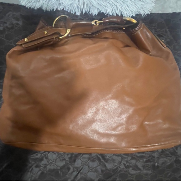Gucci Dark Brown Leather Hobo Large Horsebit Bag - Picture 13 of 14